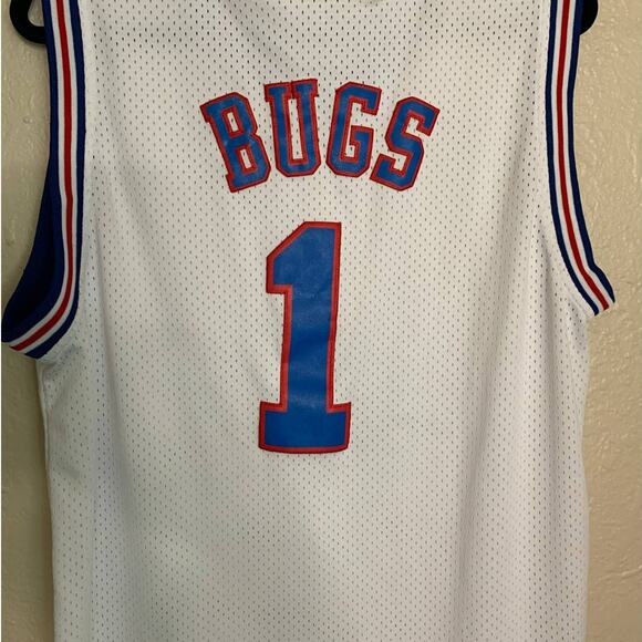 Looney Tunes Tunes Squad Bugs Jersey White L - Picture 5 of 7